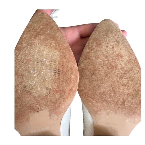 ShuShop White Croc-Embossed Heeled Boots - Picture 10 of 10